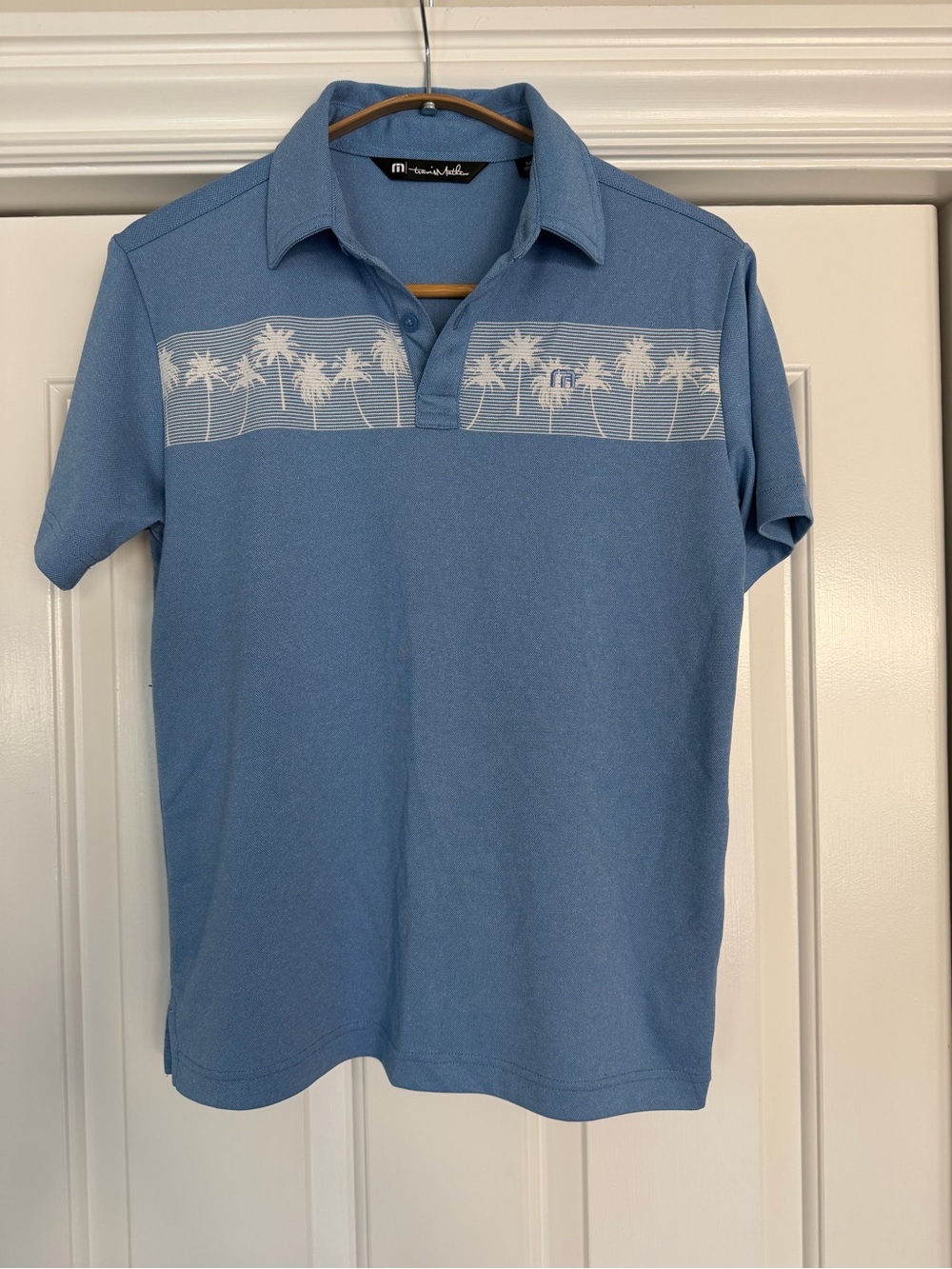 Travis Mathew Palm-Print Polo Shirt